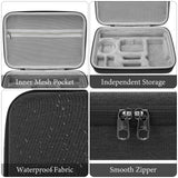 Geekria Action Camera Protective Case Carrying Case, Compatible with DJI Osmo Action 5 Pro/4/3 Action Camera, Travel Storage Bag with Cable Storage (Dark Grey)