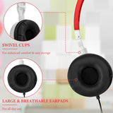 Geekria 12 Pack Classroom Headphones, Adjustable Wired Kids Headphones with 3.5mm Jack, Bulk On-Ear Headsets for School, Students, Libraries, Computer Lab