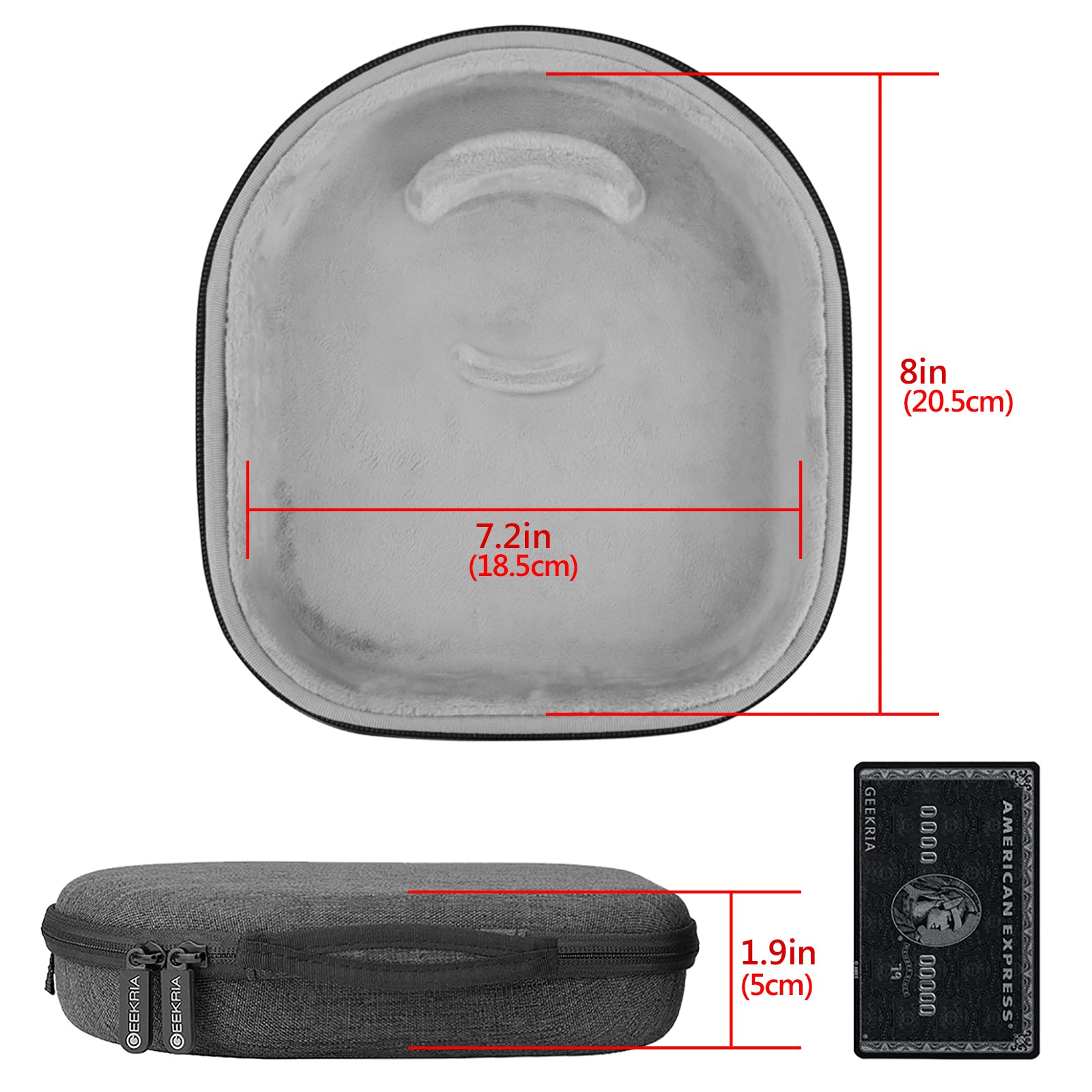 Geekria Shield Headphones Case Compatible with Sony WH-1000XM5/WH-1000