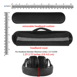 Geekria Large Hook and Loop Headband Cover + Headband Pad Set/Headband Protector with Zipper No Tool Needed, Compatible with Corsair, JBL, Logitech, Razer, Sennheiser, Turtle Beach (Cooling-Gel)