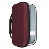 Geekria Shield Speaker Case Compatible with Bose SoundLink Flex Bluetooth Portable Speaker Case, Replacement Hard Shell Travel Carrying Bag with Cable Storage (Claret-Red)
