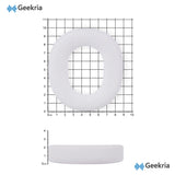 Geekria Mesh Fabric Replacement Ear Pads Compatible with Logitech G735 Wireless Headphones Ear Cushions, Repair Parts (White)