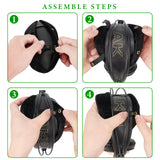 Geekria Velour Headband Cover Compatible with AKG K701, SONY MDR-7506, AUNE AR5000, HIFIMAN Arya, Lightspeed Zulu 3 and Lightspeed Sierra Headphones, Easy DIY Installation ( Black )