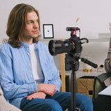 Geekria for Creators On Camera Microphone Shock Mount Holder, Shockmount for Shotgun Video Microphones with Cold Shoe, Compatible with RODE VideoMicro, Movo VXR10 (Red / 2 Pack)