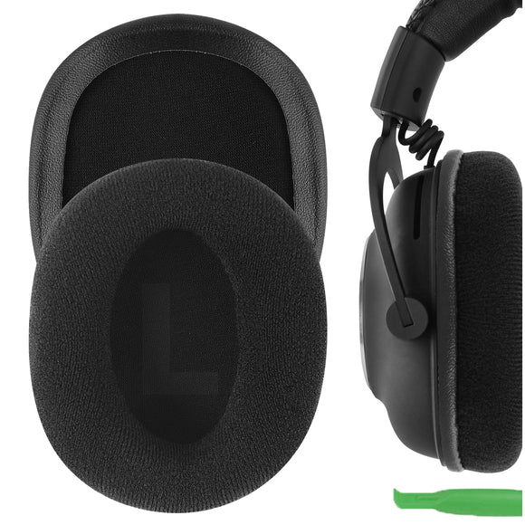Geekria Comfort Velour Replacement Ear Pads for Logitech G Pro, G Pro X, G433, G233, G Pro X 2 Headphones Ear Cushions, Headset Earpads, Ear Cups Cover Repair Parts (Black)