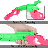 Geekria Game Gun Compatible with Nintendo Switch/OLED Joy-Cons Grip, Fit for Splatoon, Resident Evil, Juarez, Sniper Elite, Wolfenstein, Hunting Simulator Type Shooting Gaming Accessories