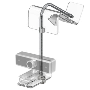 Geekria Acrylic Center Screen / Mid Webcam Stand, Place Webcam Anywhere on Monitor, Laptop Screen, Compatible with Logitech MX Brio, C920x, C922, C930 Webcams (Transparent)