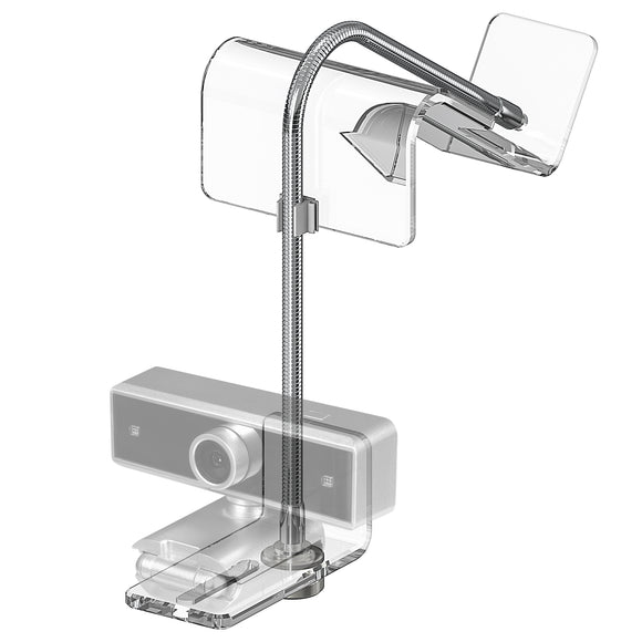Geekria Acrylic Center Screen / Mid Webcam Stand, Place Webcam Anywhere on Monitor, Laptop Screen, Compatible with Logitech MX Brio, C920x, C922, C930 Webcams (Transparent)