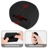 Geekria for Creators Foam Windscreen Compatible with ZOOM H6 essential Recorder, Mic Wind Cover, Sponge Filter, Portable Digital Recorder (Black / 2 Pack)