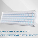 Geekria 65% Keyboard Dust Cover, Acrylic Dust Cover for 68 Key Computer Mechanical Wireless Keyboard, Compatible with RK ROYAL KLUDGE RK68, Keychron K6, K6 Pro, Corsair K65 PRO Mini (Frosted)