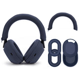 Geekria Silicone Headphone Cover Kits Compatible with Sony WH-1000XM5, WH1000XM5 Wireless Headphones, Scratch Protection Case / Earpieces Cover / Headband Cover / Skin Protector (Blue)