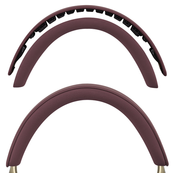 Geekria Sheepskin Headband Pad Compatible with Bowers & Wilkins Px8 /Px7 S3/ Px7 S2/ Px7 S2e (Not Compatible with Px7) Headphones, Replacement Band Repair Part (Royal Burgundy)