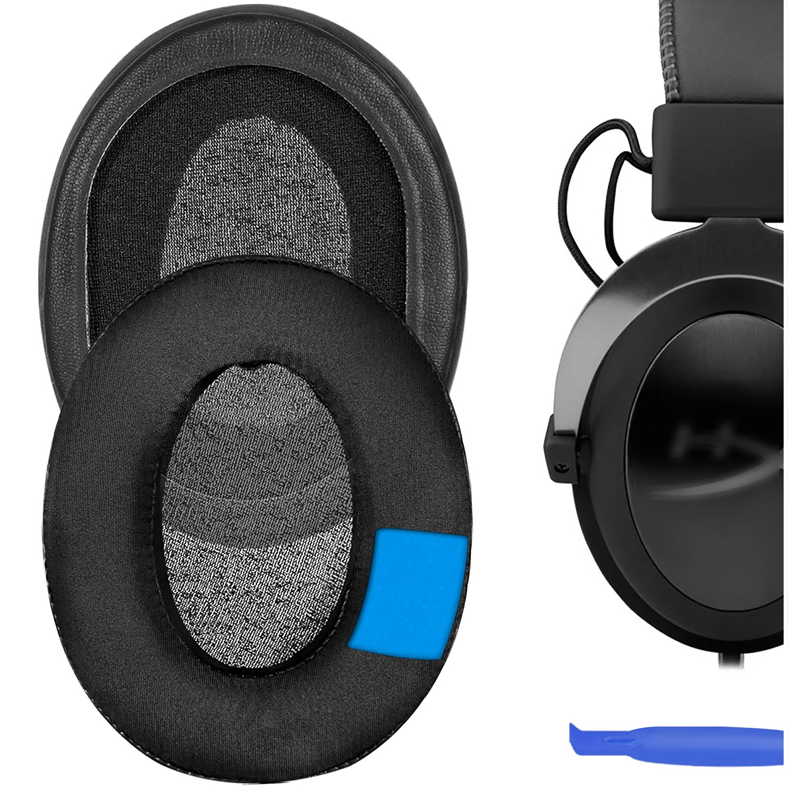 Geekria Sport Extra Thick Cooling Gel Replacement Ear Pads for HyperX