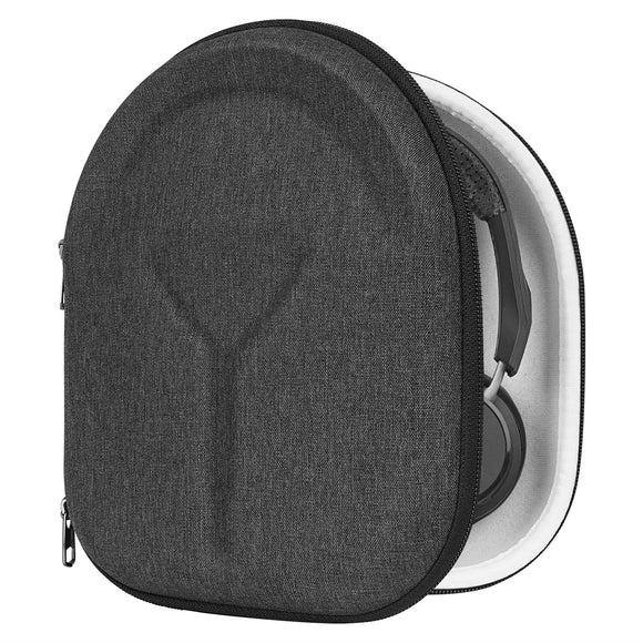 Geekria Shield Case Compatible with Plantronics BackBeat GO 600, BackBeat GO 810, BackBeat GO 605 Headphones, Replacement Protective Hard Shell Travel Carrying Bag with Cable Storage (Dark Grey)