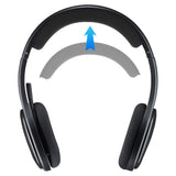 Geekria Mesh Fabric Headband Pad Compatible with Logitech H800 Headphones, Replacement Band Repair Part (Black)