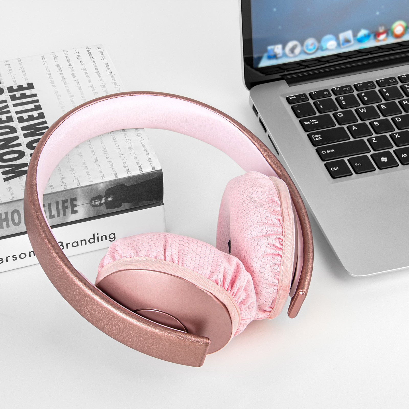2 Paia Di Copriauraicolari Elastici Geekria – Lavabili, Traspiranti, Taglia M, Rosa, Compatibili Con AKG, Bose, Sony, Sennheiser E Molti Altri