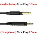 Geekria Audio Cable Compatible with ATH ATH-M70x/M60x/M50x /M40x, M50xrd M50xwh Headphones, 2.5mm Aux Replacement Stereo Cord (4 ft/1.2 m)