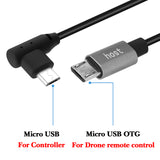 Geekria Short Micro-USB Charger Cable Compatible with DJI Spark Mavic, Raspberry Pi Zero, PS5/PS4, Owlet, Android Devices, DAC, Micro USB Replacement Power Charging Cord (1 ft / 30 cm)