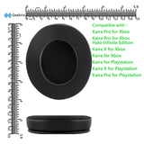 Geekria Sport Cooling Gel Replacement Ear Pads for Razer Kaira Pro, Kaira Pro Halo Infinite Edition, Kaira X, Kaira Headphones Ear Cushions, Headset Earpads, Ear Cups Cover Repair Parts (Black)