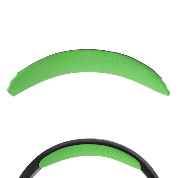 Geekria Protein Leather Headband Pad Compatible with JBL Quantum 100, Q100, Headphones Replacement Band, Headset Head Top Cushion Cover Repair Part (Green)