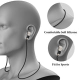 Geekria 2 Pack Earbuds Magnetic Anti-Lost Strap Compatible with Soundcore by Anker Liberty 4 Pro, P40i, Liberty 4 NC Soft Silicone Earphones Lanyard, Headphones Neck Rope Cord (Black)