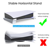 Geekria Horizontal Stand Compatible with PS5 Console with 4-Port USB Hub,PS5 Accessories Base Holder Compatible with Playstation 5 Digital & Disc Editions,1 USB 2.0 Data Port & 3 Charging Port