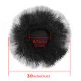 Geekria for Creators Furry Windscreen Compatible with Hollyland Lark M2 Wireless Mic, Mic DeadCat Wind Cover Muff, Fluff Cover Windshield, Wind Noise Reduction (Grey / 2 Pack)