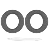 Geekria Comfort Linen Replacement Ear Pads for Sony PlayStation Pulse Elite Headphones Ear Cushions, Headset Earpads, Ear Cups Cover Repair Parts (Grey)