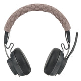 Geekria 2Pcs Replacement Headband Cover for Logitech Zone Wired/ 750/ 900/ Wireless/ 300/ 301, Sennheiser HD1 In-Ear, Sony WI1000X, Bose QC30 Headphones (Light Brown)
