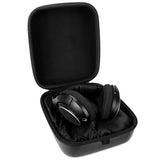 Geekria Shield Case for Large-Sized Over-Ear Headphones, Replacement Protective Hard Shell Travel Carrying Bag with Cable Storage, Compatible with Sennheiser HD 599, HD 660S 2, AKG K167 (Black)