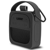 Geekria Silicone Speaker Case Cover Compatible with Bose SoundLink Micro II, Protective Soft Skin, Replacement Portable Speakers Travel Carrying Sleeve with Keychain Hook (Black)