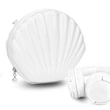 Geekria NOVA Headphones Case Compatible with JBL Tune 510BT/520BT, AKG Y50BT, Y500, Replacement Extra Hard Shell Travel Carrying Bag (SeaShell white)