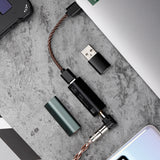 Shanling UA1S Portable Headphone Amplifier, Tiny USB Amp/DAC with 3.5mm Jack, ES9219C DAC, Balanced Hi-Res Support 32bit/384kHz and DSD256, Lossless for Phone/Player/Laptop/PC (Green)