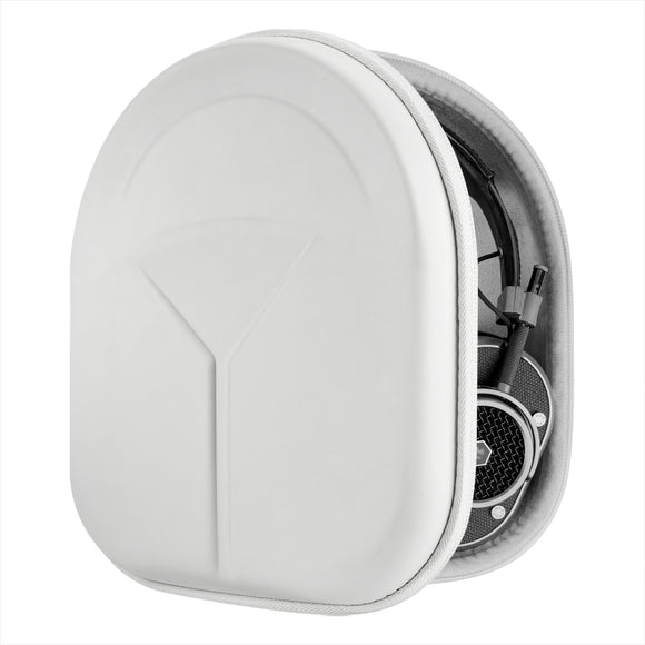 Geekria Shield Headphones Case Compatible with Sony, Bose, EDIFIER, Audio Technica and More, Replacement Hard Shell Travel Carrying Bag with Cable Storage (White)