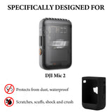 Geekria for Creators Microphone Case Cover Compatible with DJI Mic 2 Transmitter, Mic Silicone Protective Case Skin, Soft Microphone Sleeve Skin Shell Protector Cover