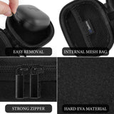 Geekria Shield Earbuds Case Compatible with Soundcore by Anker Liberty 4, 3 Pro, Life P3, Space A40, Replacement Hard Shell Travel Carrying Bag with Carabiner Clip (Black)