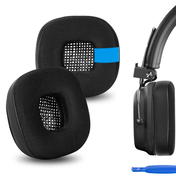 Geekria Sport Cooling-Gel Replacement Ear Pads for Marshall Major, Major II, Major 2 Headphones Ear Cushions, Headset Earpads, Ear Cups Cover Repair Parts (Black)