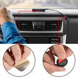 Geekria 2 Pack Magnetic Car Mounts for Dashboard, Aluminum Holders with Adhesive Pads, Compatible with Echo Auto and Cell Phones, Silver