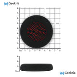 Geekria Comfort Mesh Fabric Replacement Ear Pads for Plantronics Voyager Focus UC B825, Voyager 4210/ 4220/ 4310UC/ 4320UC, Blackwire C5200/ C5210/ C5220/ 7225, Backbeat Sense Headphones