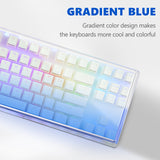 Geekria Tenkeyless Acrylic Keyboard Dust Cover, Cover for TKL 80% Compact 87 Key Computer Mechanical Gaming Keyboard, Compatible with Logitech G713, G715 (Gradient Blue)