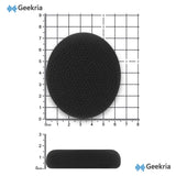 Geekria Mesh Fabric Replacement Ear Pads Compatible with Logitech H800 Wireless Headphones Ear Cushions, Repair Parts (Black)