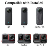 Geekria Magnetic Quick Release Mount Compatible with Insta360 X5, X4 Air, X4, Ace Pro 2, Ace Pro Magnetic Mount Base Accessories, Metal Tripod Adapter for Other 1/4 Thread Devices (Black)