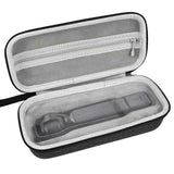 Geekria Carrying Case for Osmo Pocket 3, Portable Storage Small Protector Hard Bag Compatible with DJI Osmo Pocket 3, Protective with Cable Storage, Wrist Strap, Carabiner Accessories (Grey)