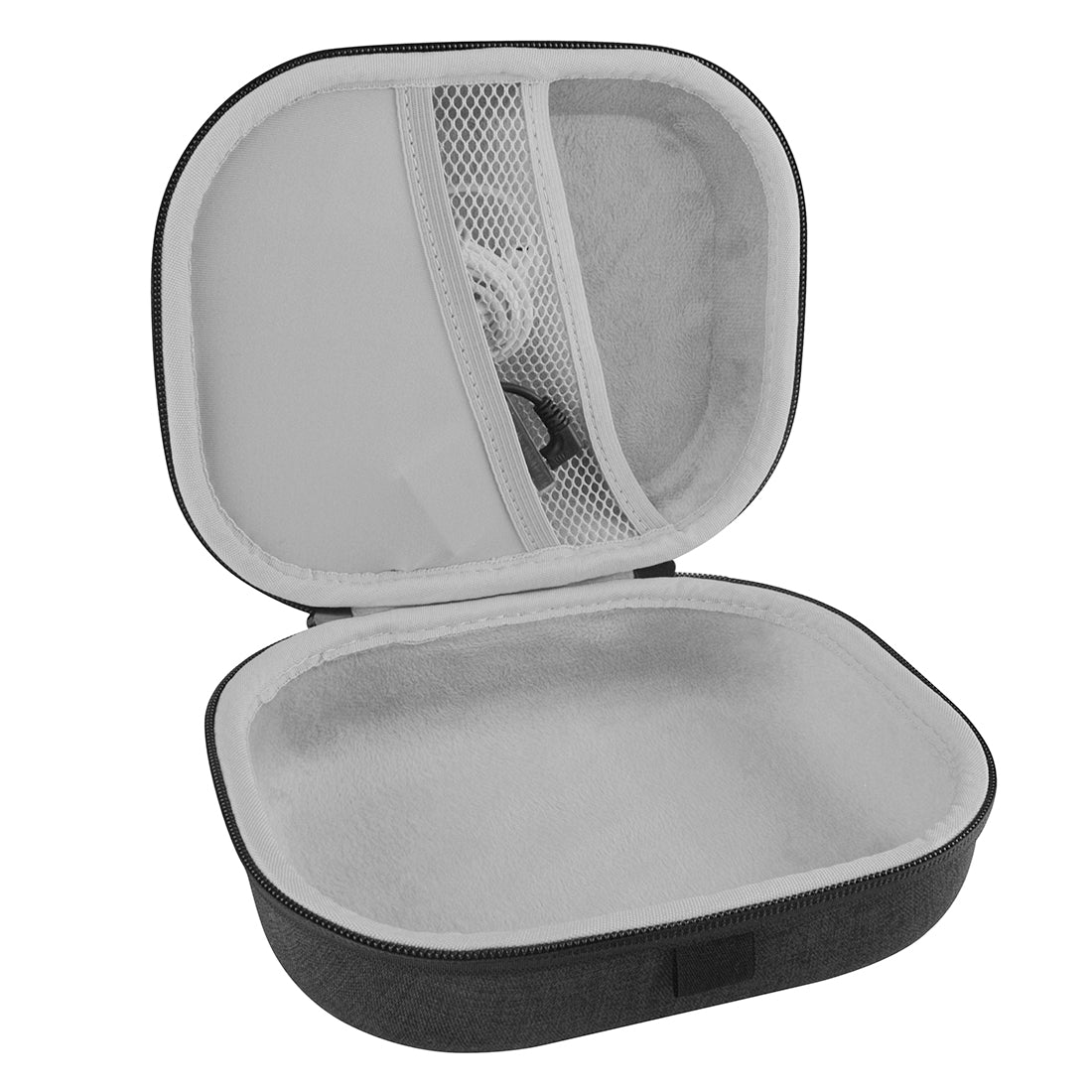 Geekria Shield Headphones Case Compatible With Audio-Technica ATH-R30x, ATH-R50x, ATH-AD900X, ATH-AD500X, ATH-R70X, Replacement Hard Shell Travel Carrying Bag With Cable Storage (Black
