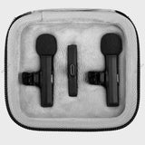 Geekria for Creators Hard Shell Wireless Mic Case, Wireless Lavalier Microphones Case Compatible with PQRQP, BOYA, MAYBESTA, Mini Mic Pro, Leettus, JUDKIOM, Bulatry, Caiord (Grey)