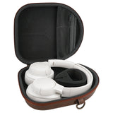Geekria Shield Headphones Case for On-Ear/Over-Ear Headphones, Replacement Hard Shell Travel Carrying Bag with Cable Storage, Compatible with Soundcore, JBL, Bang&Olufsen, Sony Headsets (Brown)
