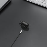 Geekria Silicone Case Cover Compatible with JBL Tune 230NC True Wireless Earbuds, Protective Earphones Skin Cover with Keychain Hook, Charging Port Accessible, Support Wireless Charging (Black)