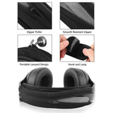 Geekria Medium Cooling-Gel Hook and Loop Headband Cover + Headband Pad Set / Headband Protector with Zipper No Tool Needed, Compatible with Razer Bose Beats JBL Hyperx Sony Gardo Headphones