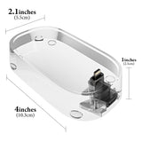 Geekria Mouse Charging Station, Acrylic Charging Stand, Compatible with Apple Magic Mouse (Lightning), Magic Mouse Accessory (Transparent)