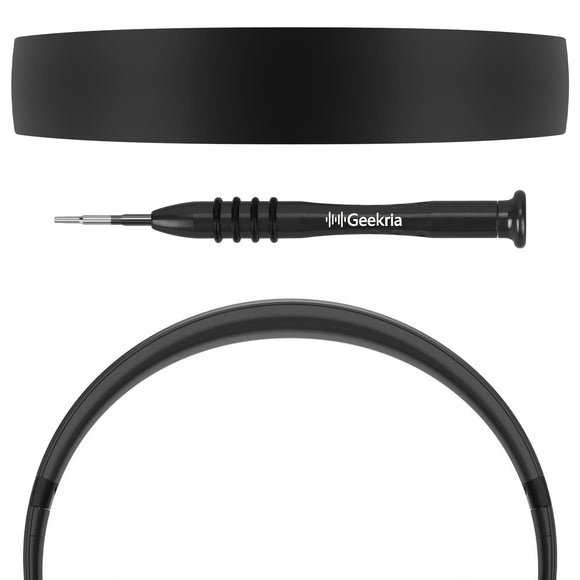 Geekria Plastic Headband Pad Compatible with Beats Studio Pro Headphones, Replacement Band Repair Part (Black)